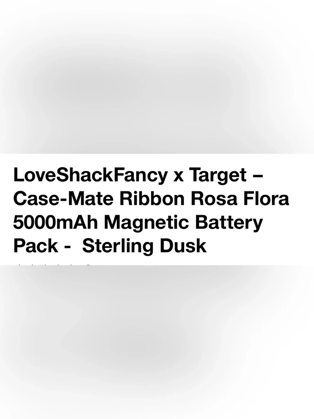 LoveShackFancy X Target Battery pack Charger